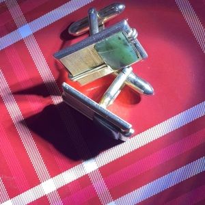 Vintage cuff links with gem